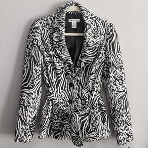 Susan Bristol Animal Print Jacket S:Small